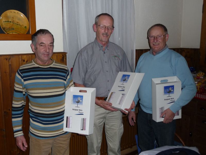 die Jungveterenanen v.L.n.R. Weber Toni, Merkofer Franz und Ehresheim Geri