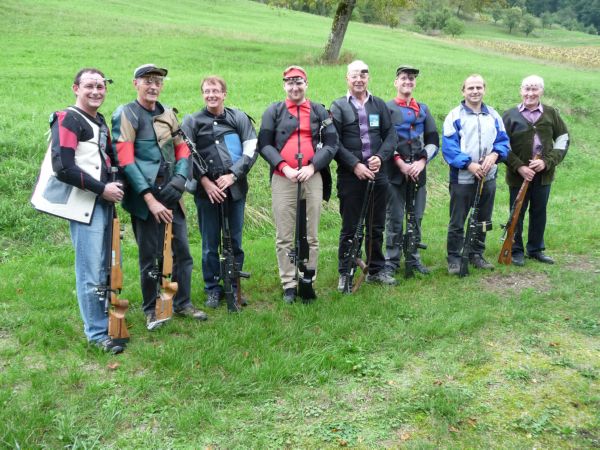 v.L.n.R. 2. Ehresheim Patric, 1. Merkofer Franz, 3. St�uble Willi, 4. M�ller Sven, 5. St�uble Werner, 6. Schmid Ren�, 7. Weiss Heinz, 8. Weiss Werner